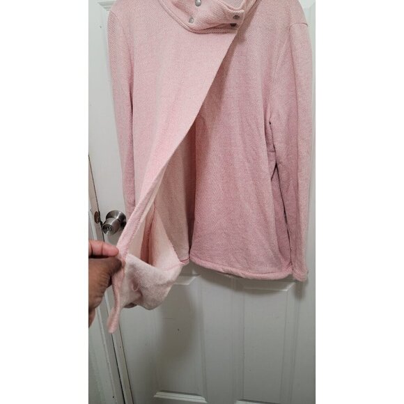 Gap Maternity Nursing Womens Cozy Pink Snap-Button Sweater Jacket Size L - Picture 4 of 10